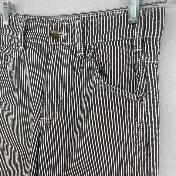 DICKIES Pants 28x32 Garyville Hickory Railroad Stripe Trouser Carpenter Cotton - Picture 6 of 15
